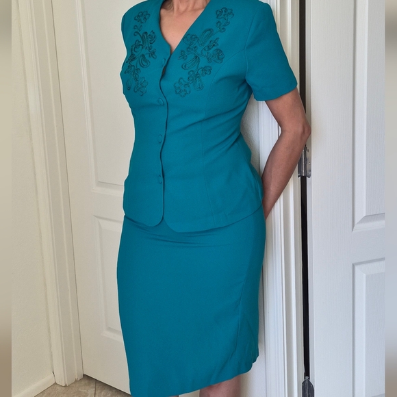 Vtg. A Studio by Pat Argenti skirtset Sz 10/Medium - Picture 5 of 16